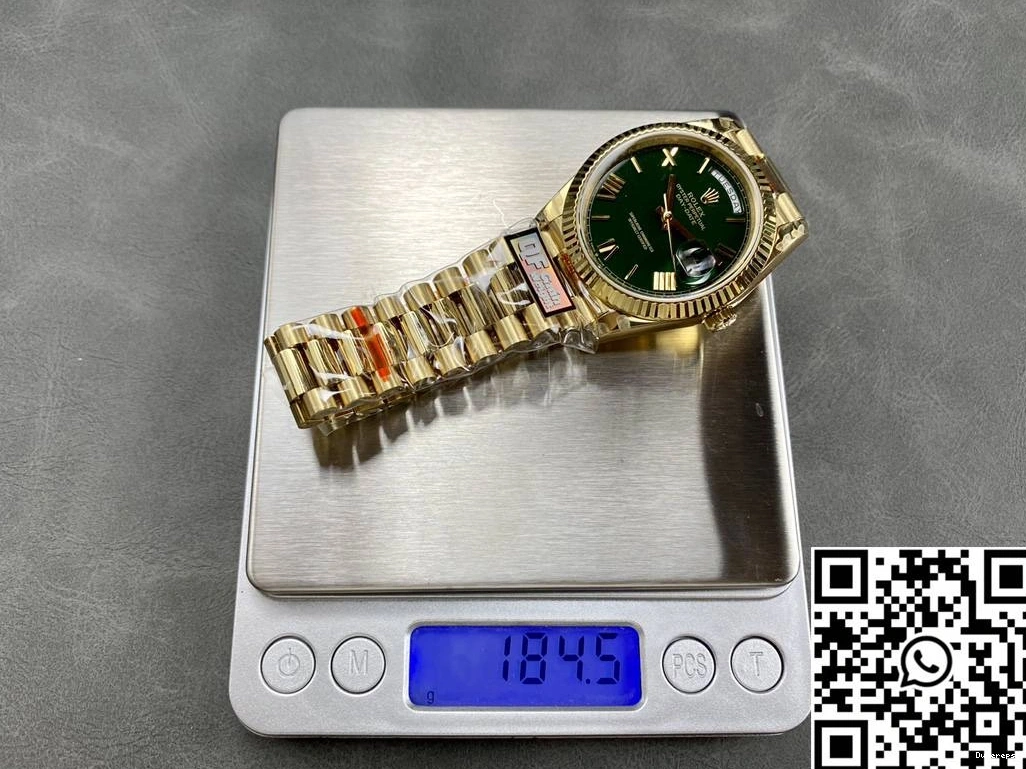 Rolex M228238-0061 QF Dial Factory Green Tungsten 1003 Contemporary Date v5 Day Steel 0724